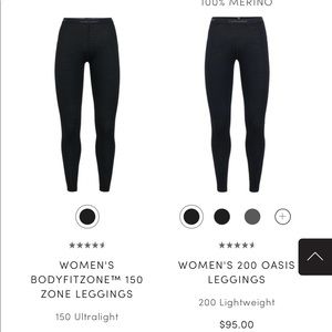 100% merino W 200 oasis leggings - 200 lightweight